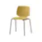  Pedrali Babila 2730 geltona plastikinė kėdė su metalinėmis kojelėmis