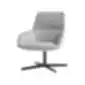 Šviesiai pilkas „Dunas MB“ krėslas su juodu metaliniu pagrindu, INCLASS