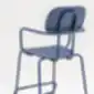 MDD New School baro kėdės mėlynas atlošas iš arti