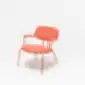 New School Lounge kreslas koralų spalvos iš MDD
